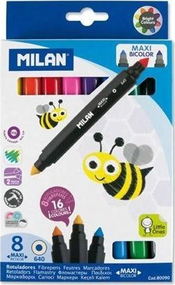 Milan Bicolor felt-tip pens 8 pcs