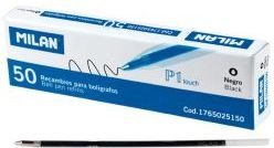 Milan Insert P1 Rubber Touch Black