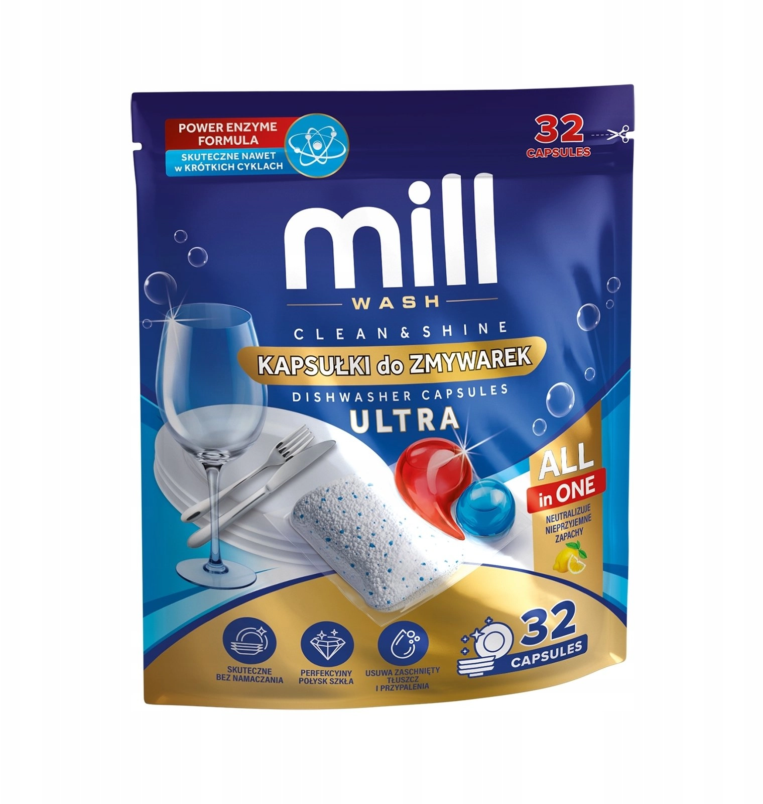 MILL CLEANamp;SHINE Ultra Dishwasher Capsules