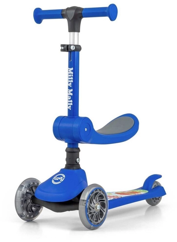Milly Mally Fuzzy Classic Scooter Blue
