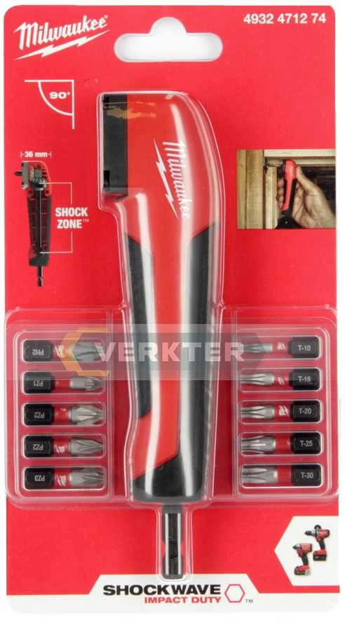 MILWAUKEE IMPACT SOCKET 1/4" HEX 11pcs