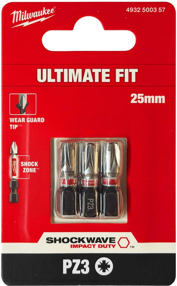 MILWAUKEE TIP PZ3 x 25mm/ 3