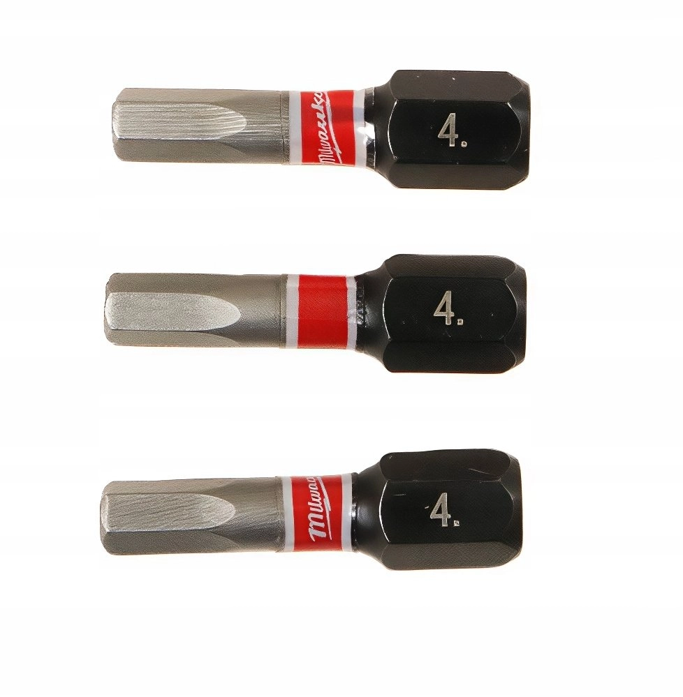 MILWAUKEE KOŃCÓWKA HEX 4x25mm/3szt.ShW 4932500380