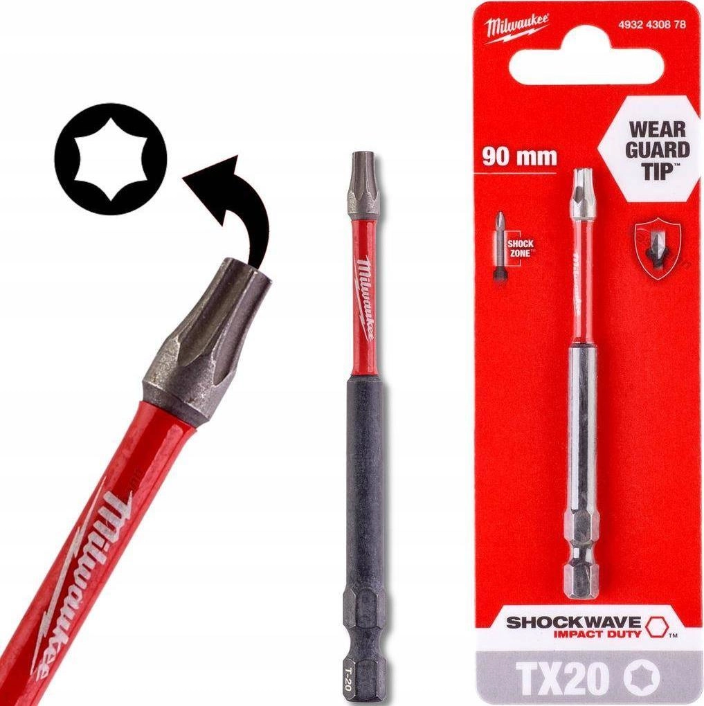 Milwaukee BIT SHOCKWAVE TX20 90MM-1SZT. 4932430878