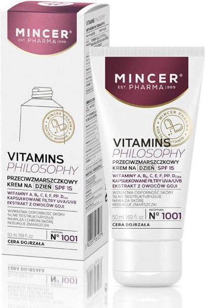 Mincer Vitamins Philosophy Anti-wrinkle day cream