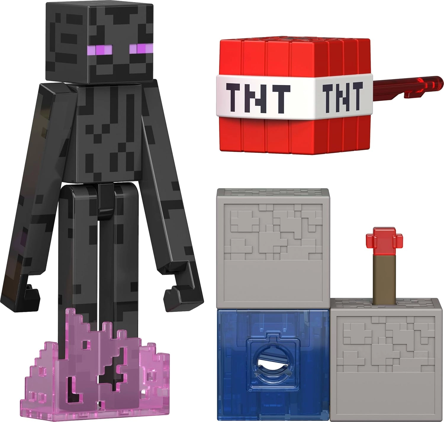 Minecraft Redstone Charged Enderman Figure (