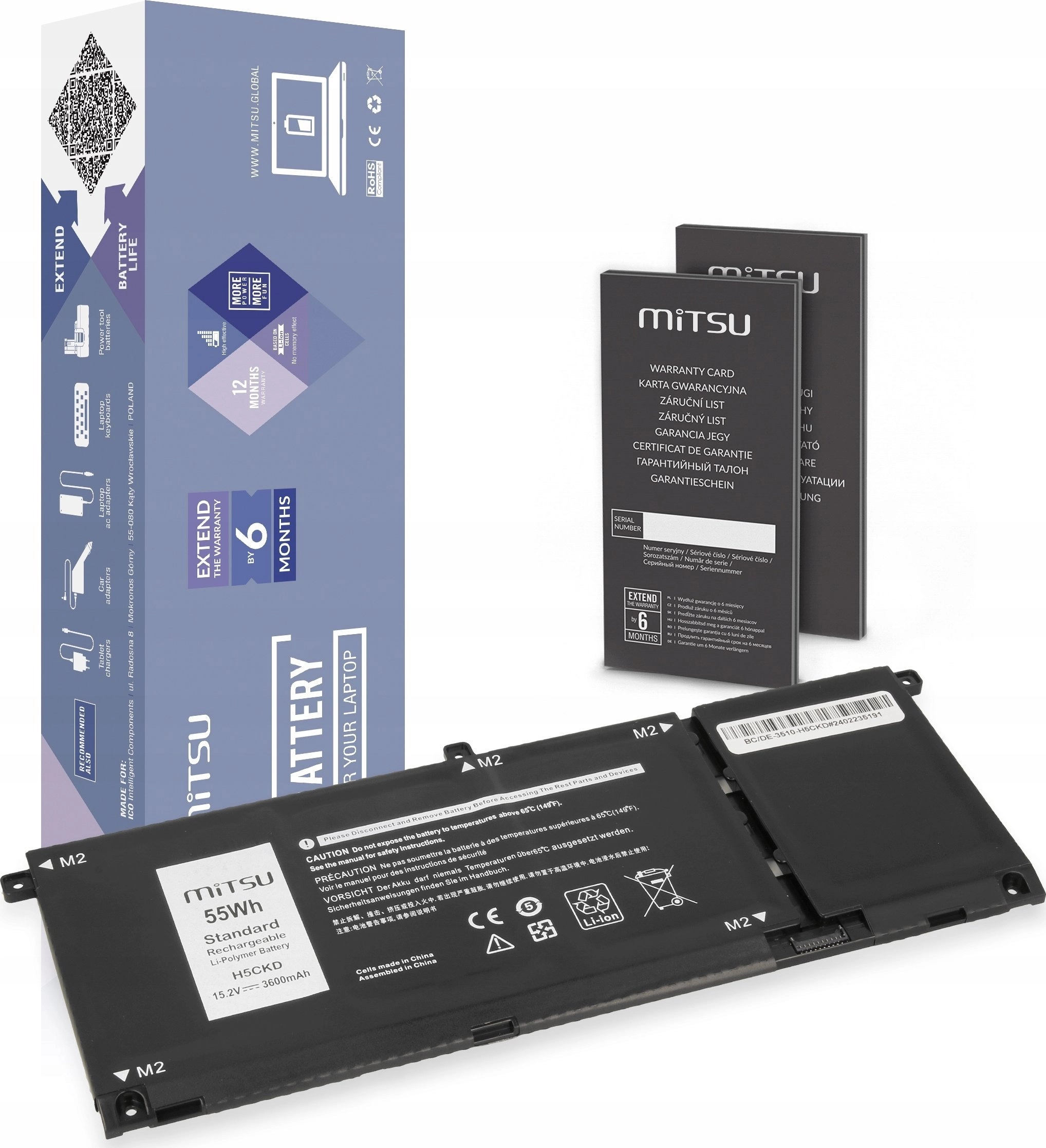 Bateria H5CKD do Dell Inspiron 5400