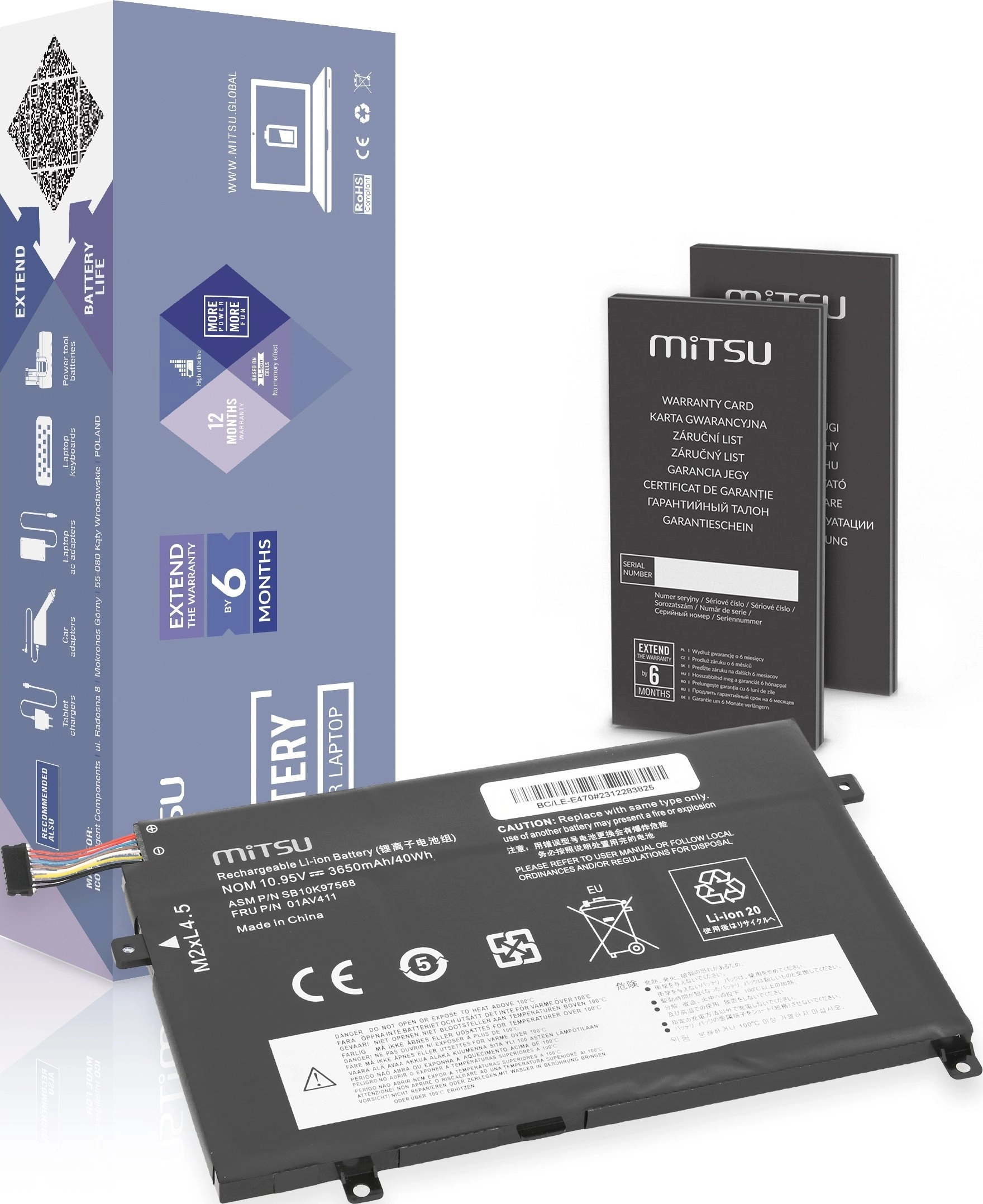 MITSU LENOVO THINKPAD 3650mAh 10 95V
