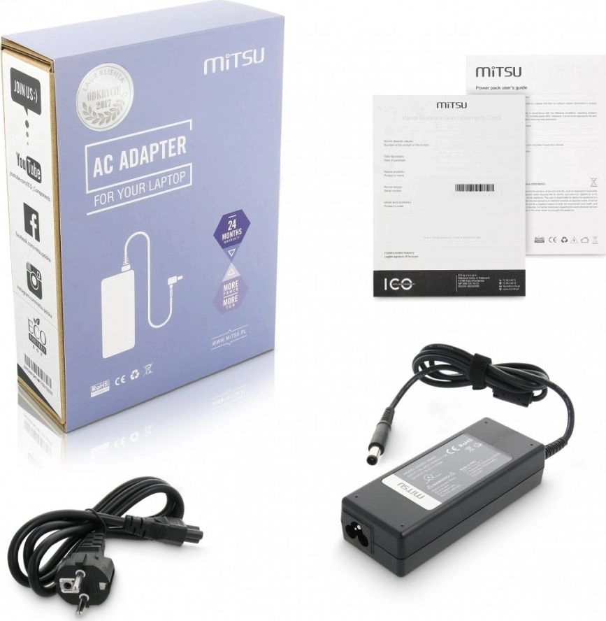 Mitsu 90 W, 5 mm, 4.6 A, 19.5 V (ZM/DEL195462)