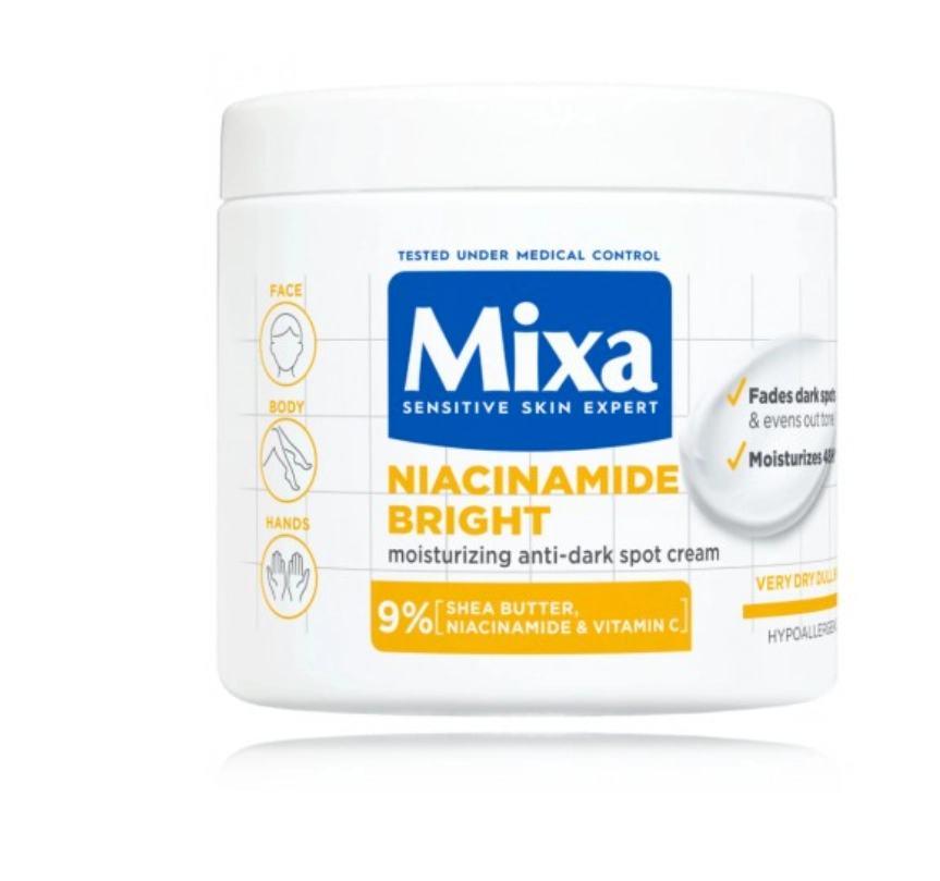 MIXA_Niacinamide Bright nawilżający i rozświetlający krem