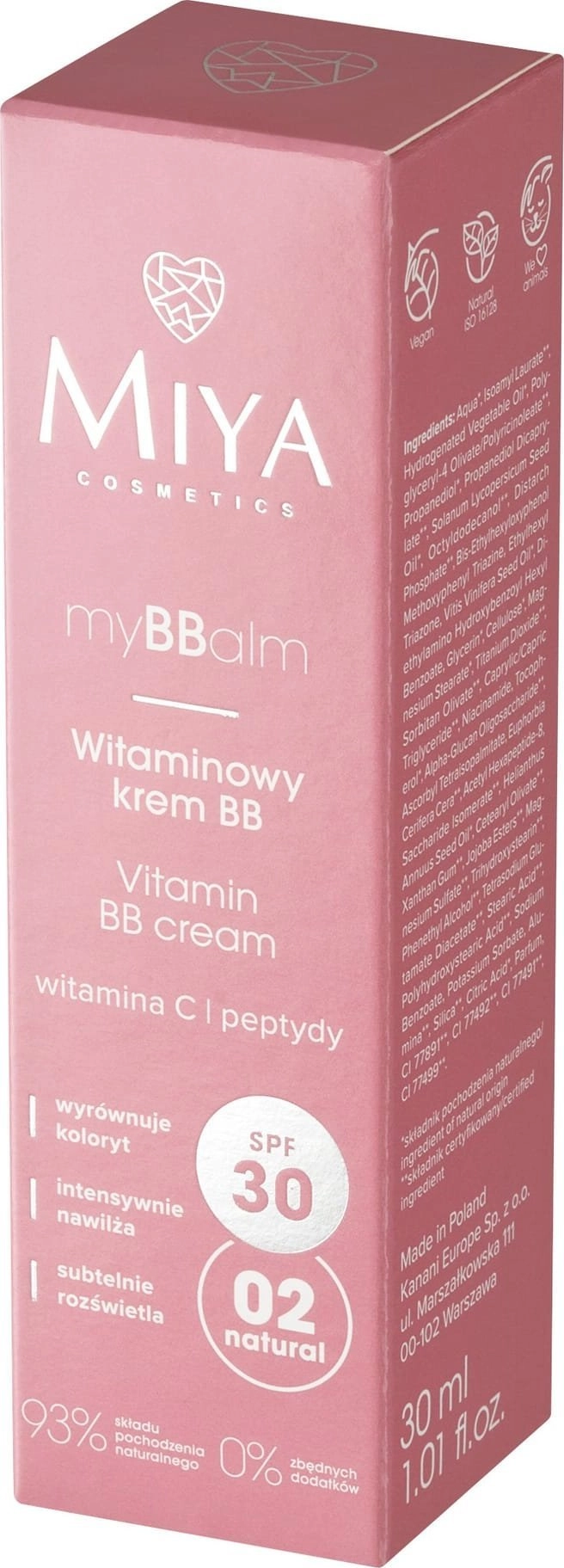 MIYA myBBalm Krem witaminowy bb SPF30