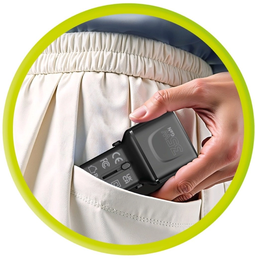 Mobile Origin 35W Travel Adapter  EU/US/UK/AU