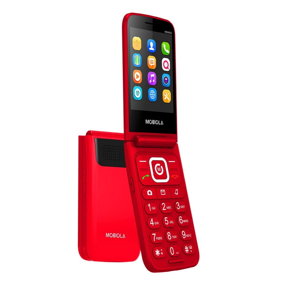 TELEFON GSM MOBIOLA  KLAPKĄ CZERWONY TLEFON