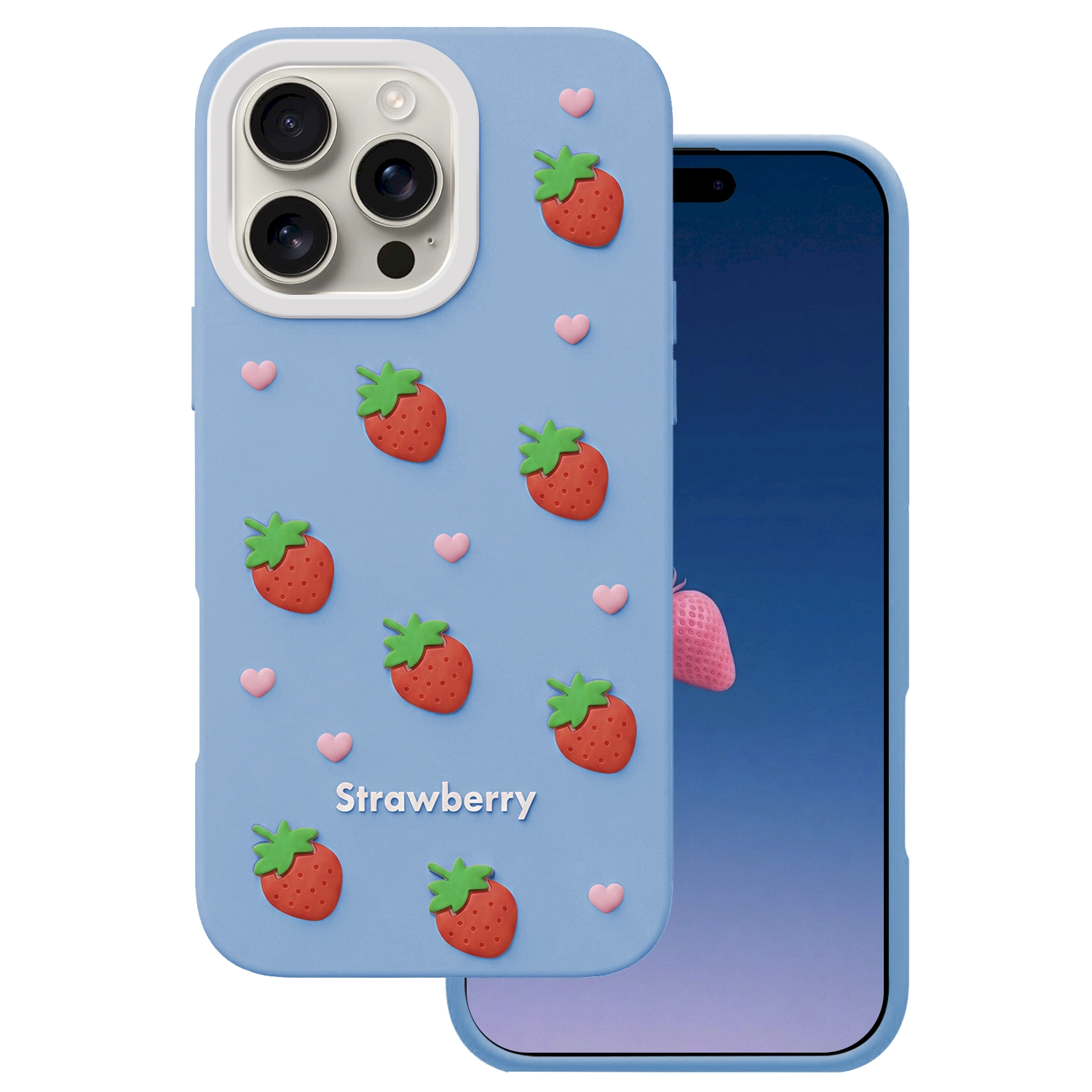 Mocco Strawberry Back Case for Apple