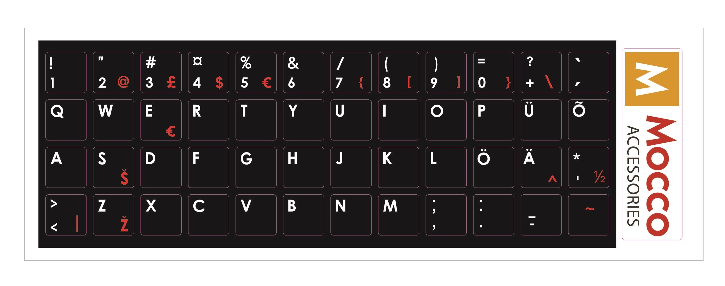 Mocco Keyboard Sticks ENG / EE