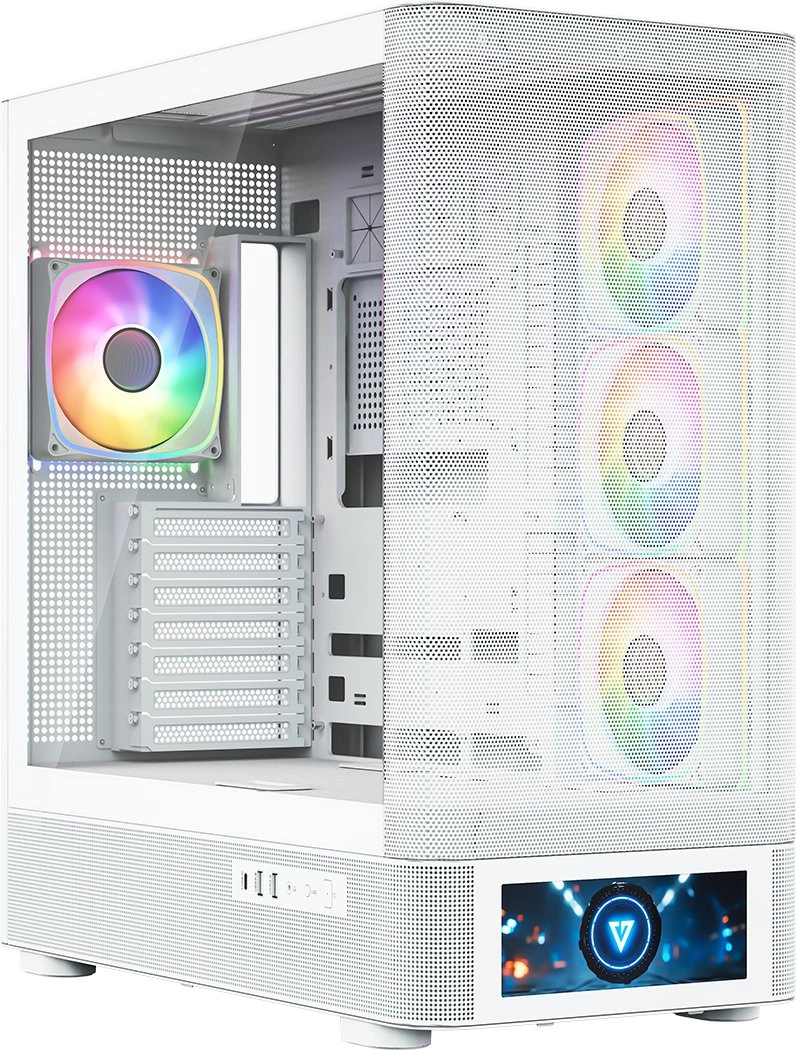 Modecom MODECOM VOLCANO AQ500 ARGB MIDI korpuss WHITE COMPUTER CASE