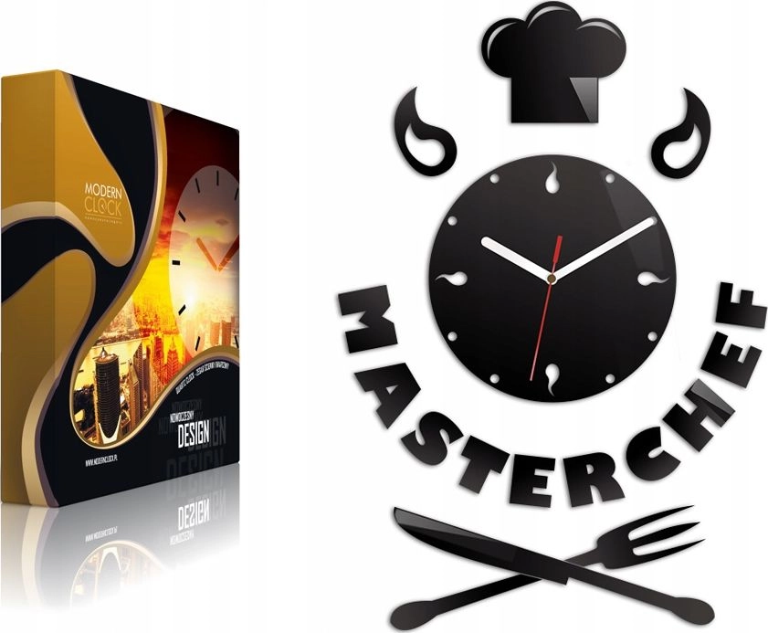 ModernClock Zegar ścienny kuchenny - Masterchef