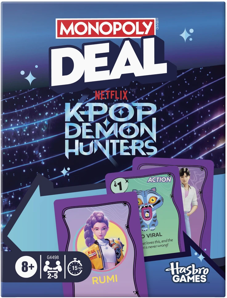 Hasbro Monopoly Deal KPop Demon Hunters
