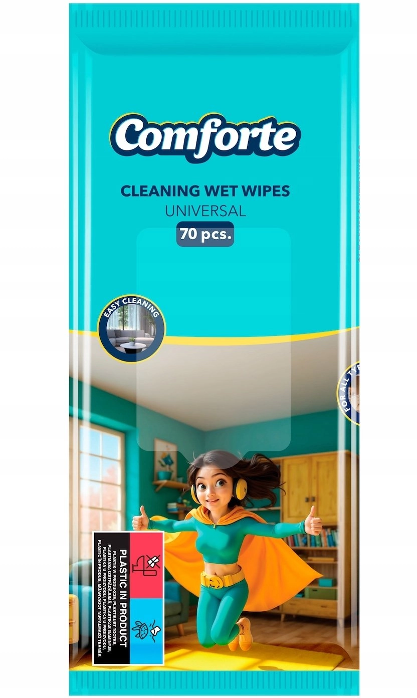 COMFORTE wet wipes universal 70 pcs