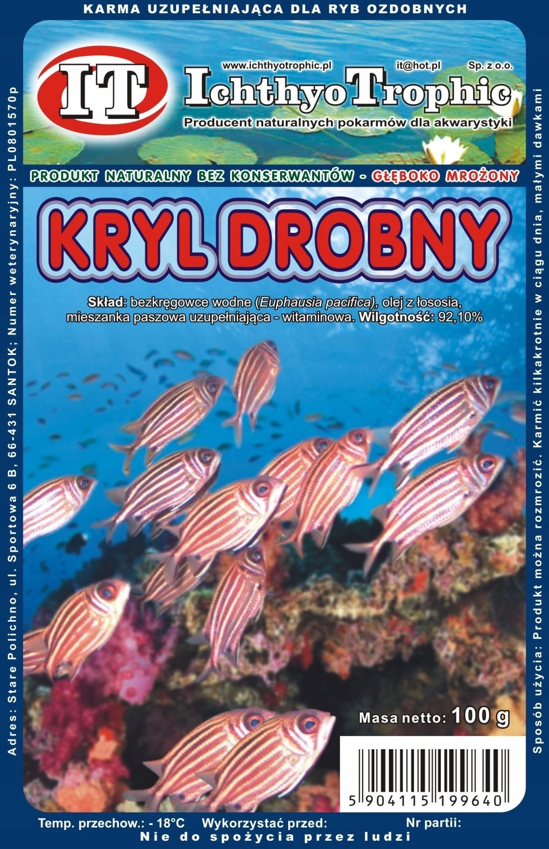 Monroe FROZEN SMALL KRYL 100G IT-12047
