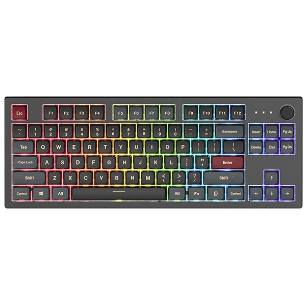 Montech TKL Darkness tastatūra Speļu USB Amerikāņu angļu valoda Melns