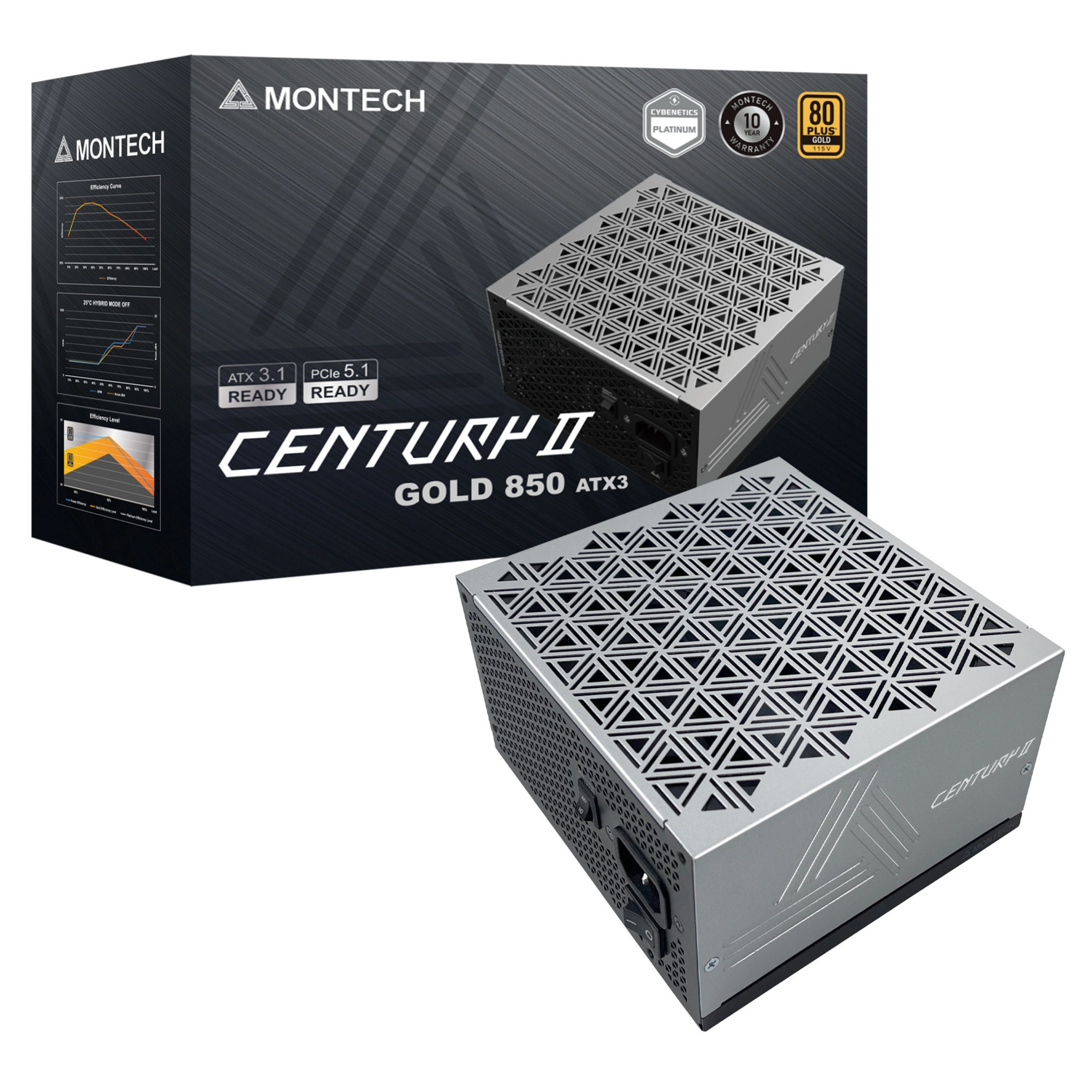 Century II 850W Silver