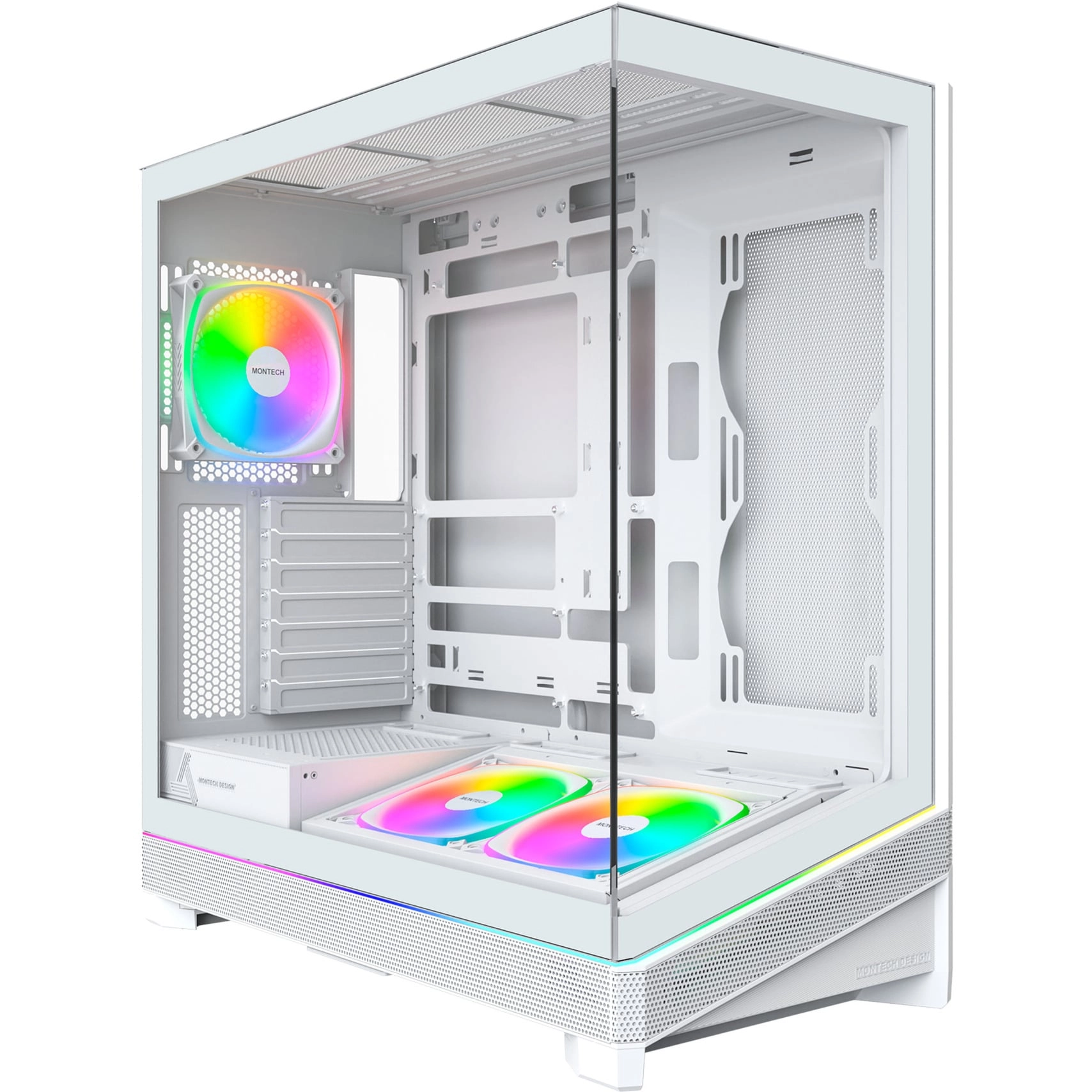 _8304465 Montech Sky 3 PC Case, Midi-Tower, ATX, ARGB, Tempered Glass