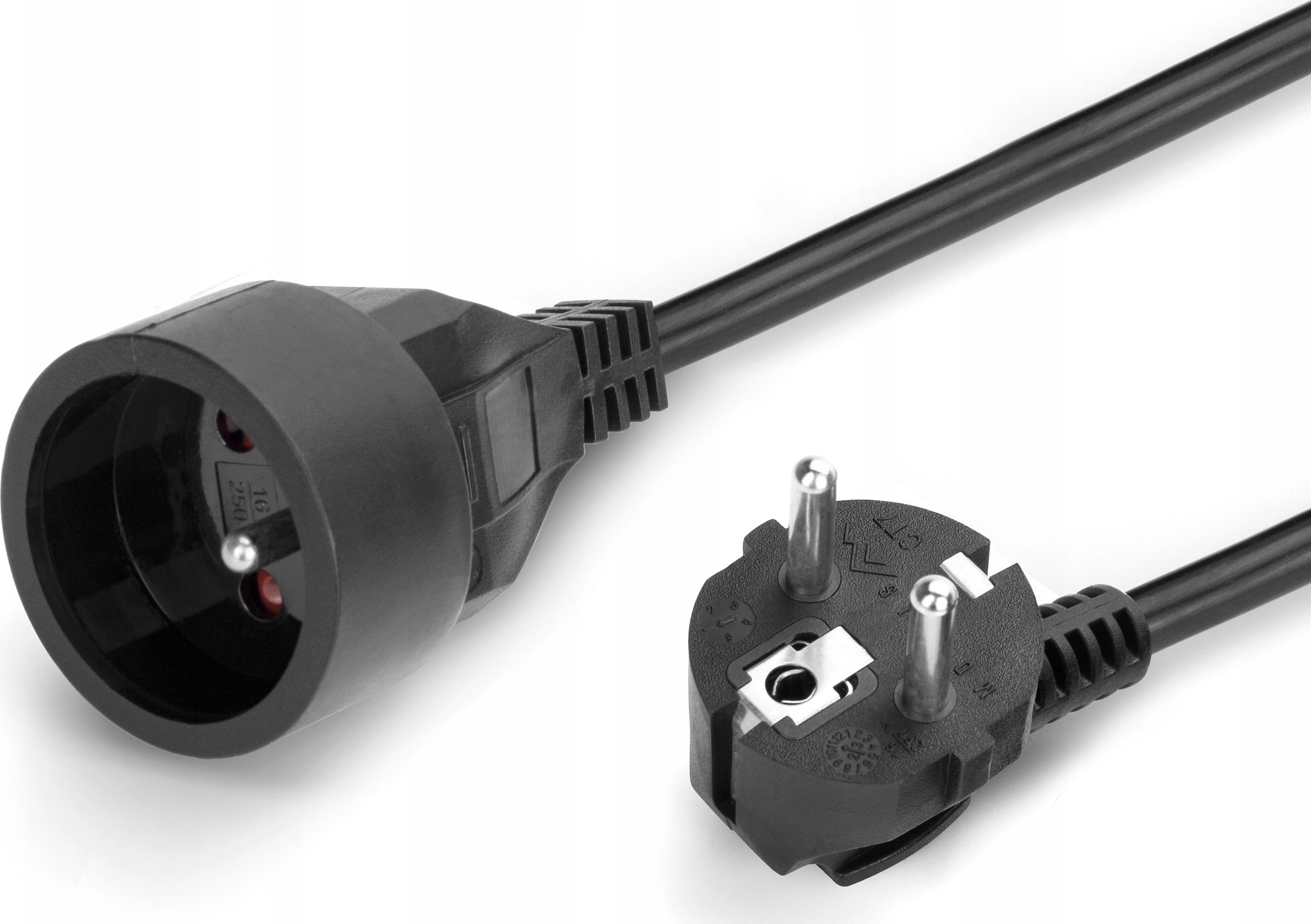 Montis Power extension plug-socket 3m black