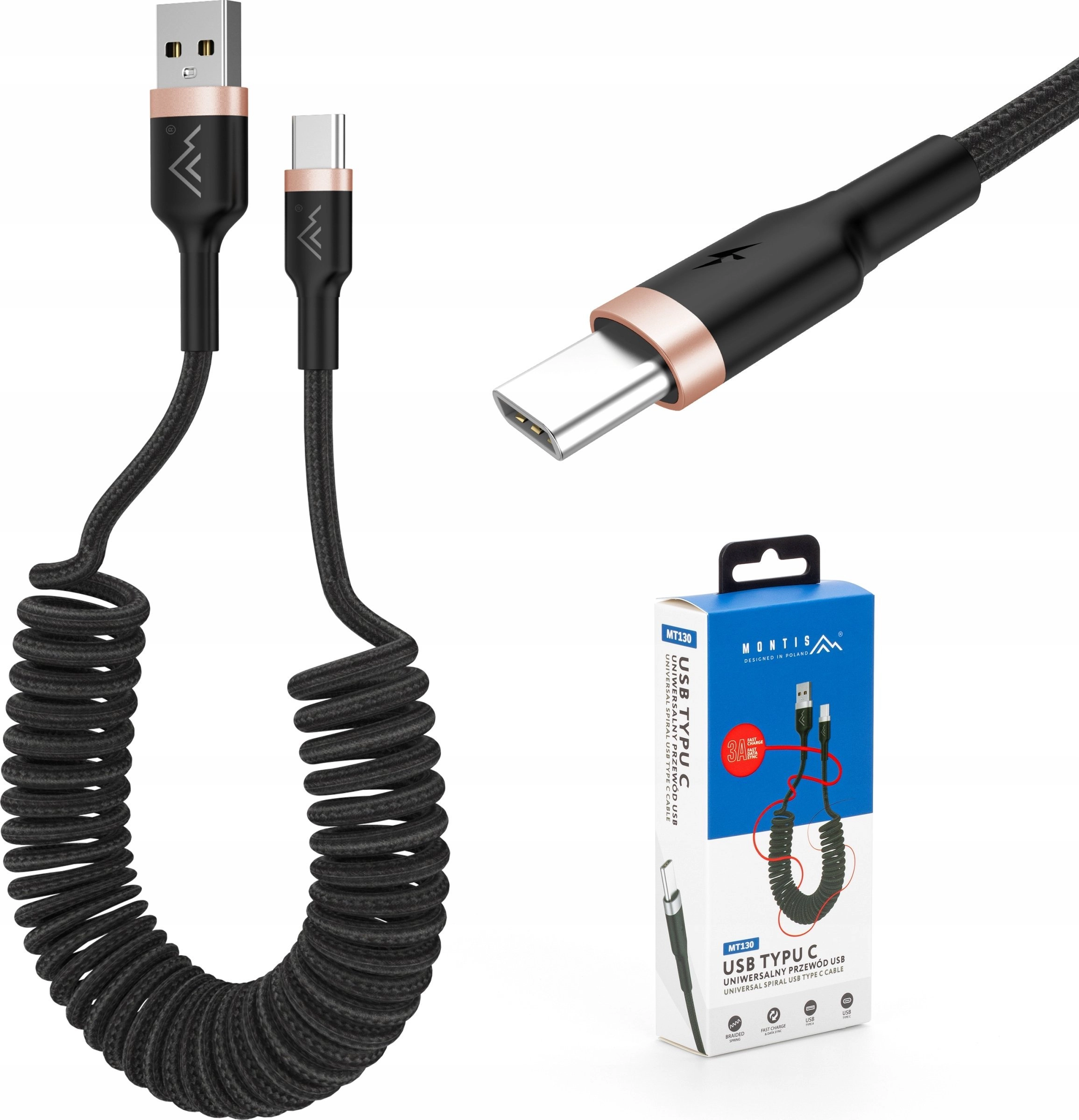 Montis USB-A - USB-C USB cable