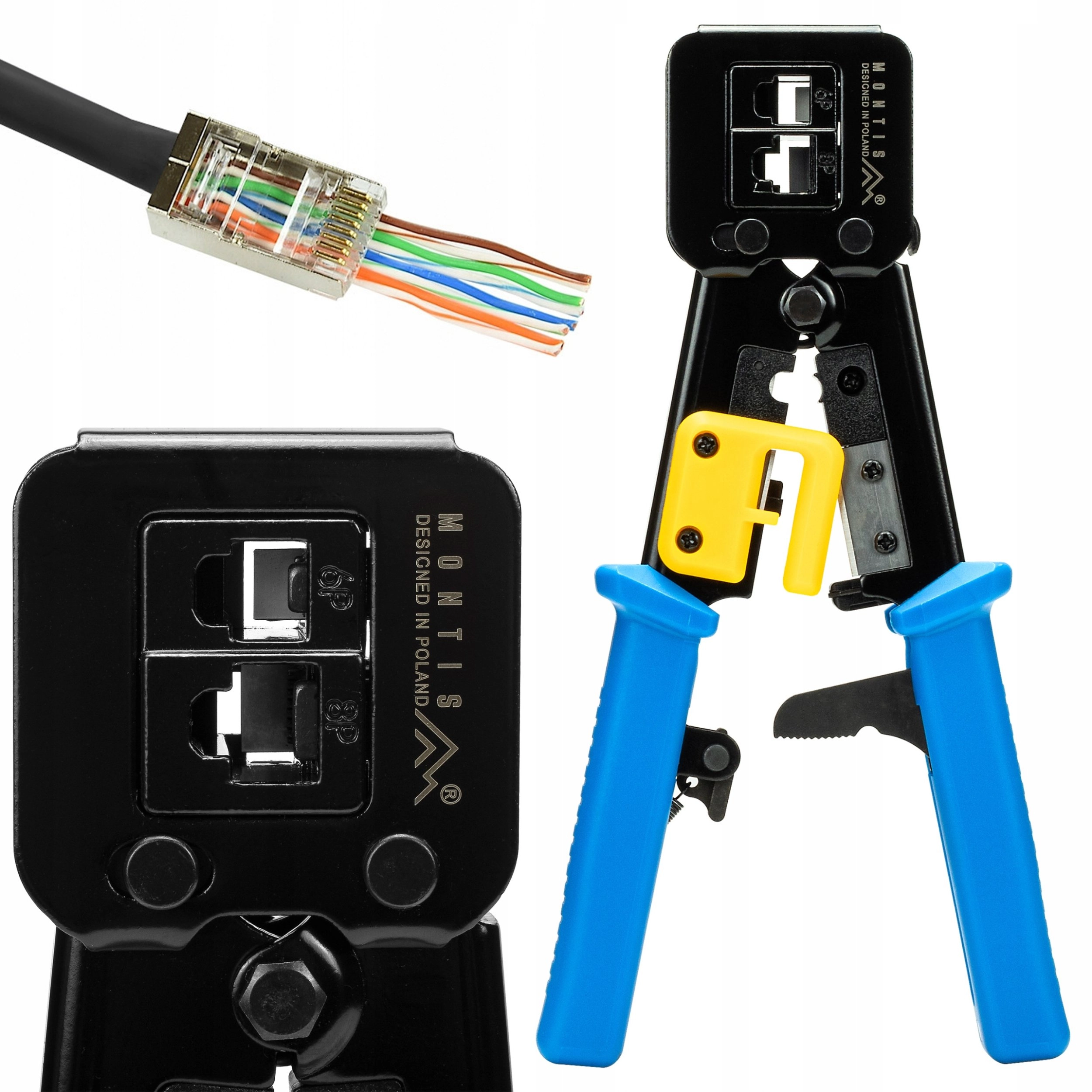 Montis Crimping machine for RJ45 straight-through