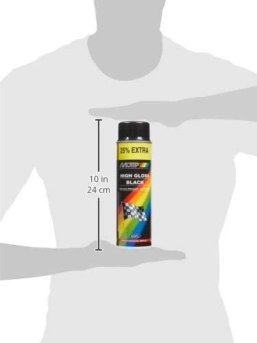 MOTIP Black glossy paint 500ml 7040056