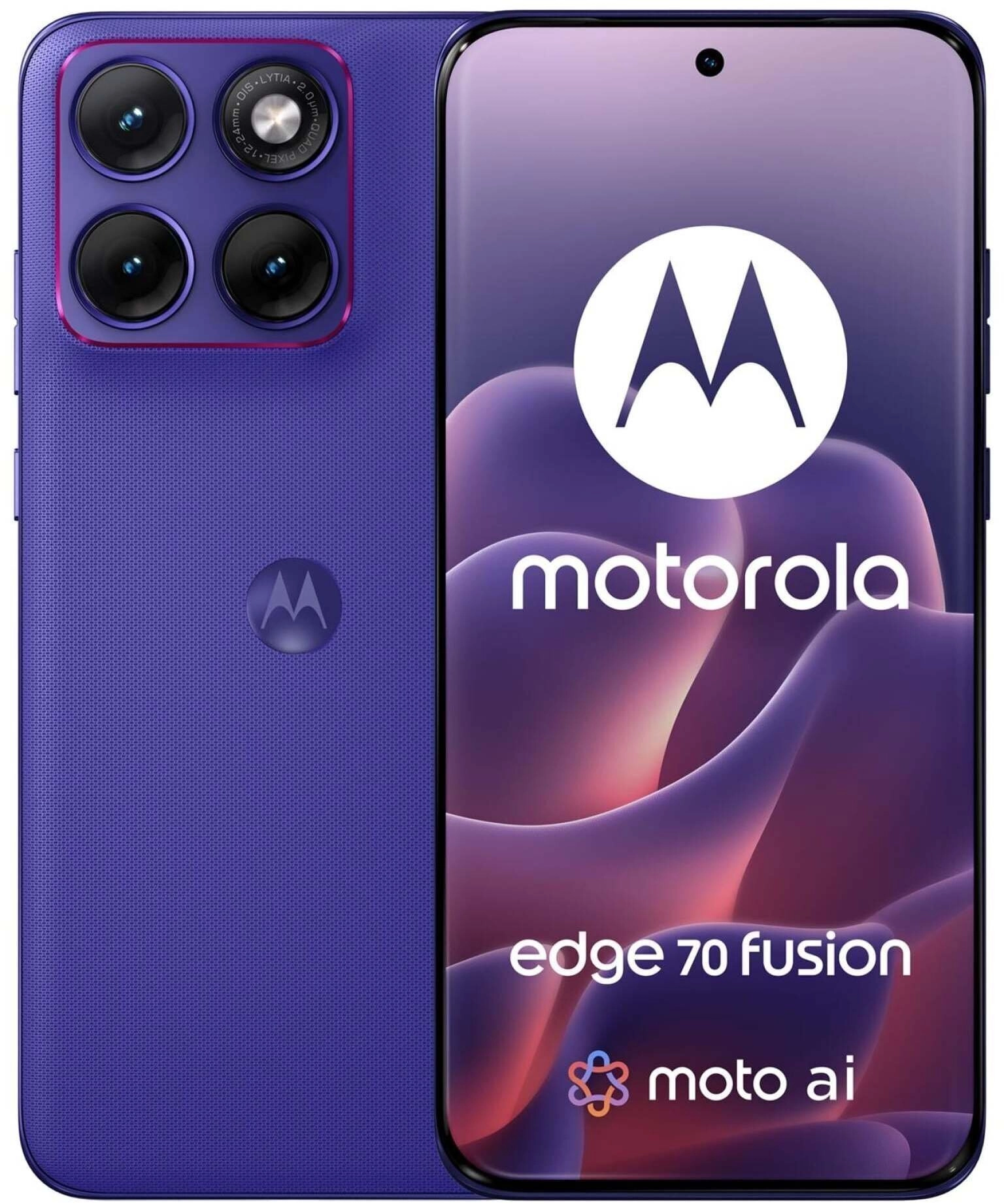 Motorola edge 70 fusion 17,2 cm (6.78") Divas SIM kartes Android 16.0 5G USB Veids-C 8 GB 256 GB 5200 mAh Violets