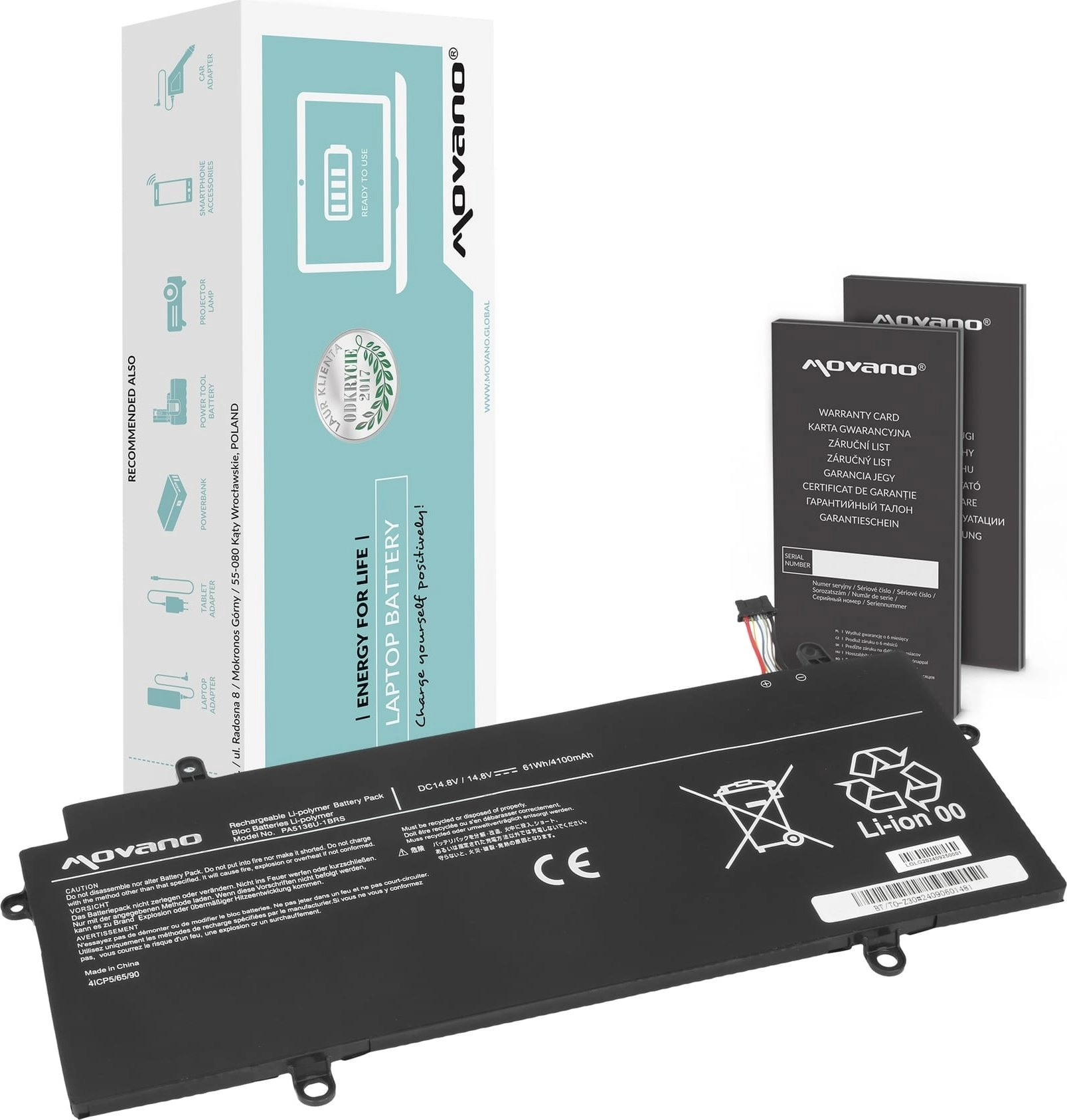 Bateria PA5136U-1BRS do Toshiba Portege Z30