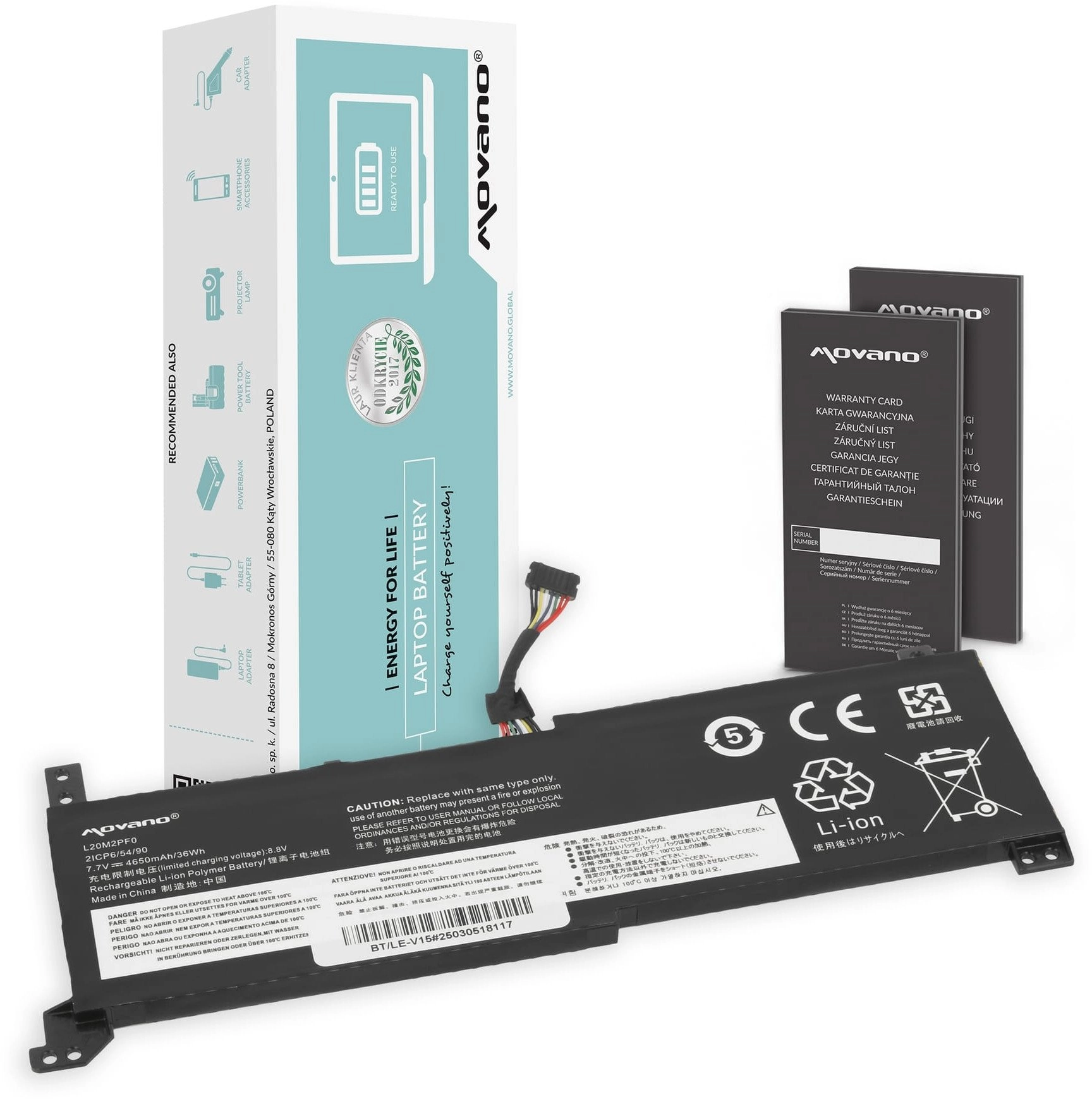 Bateria Movano Bateria do Lenovo V14