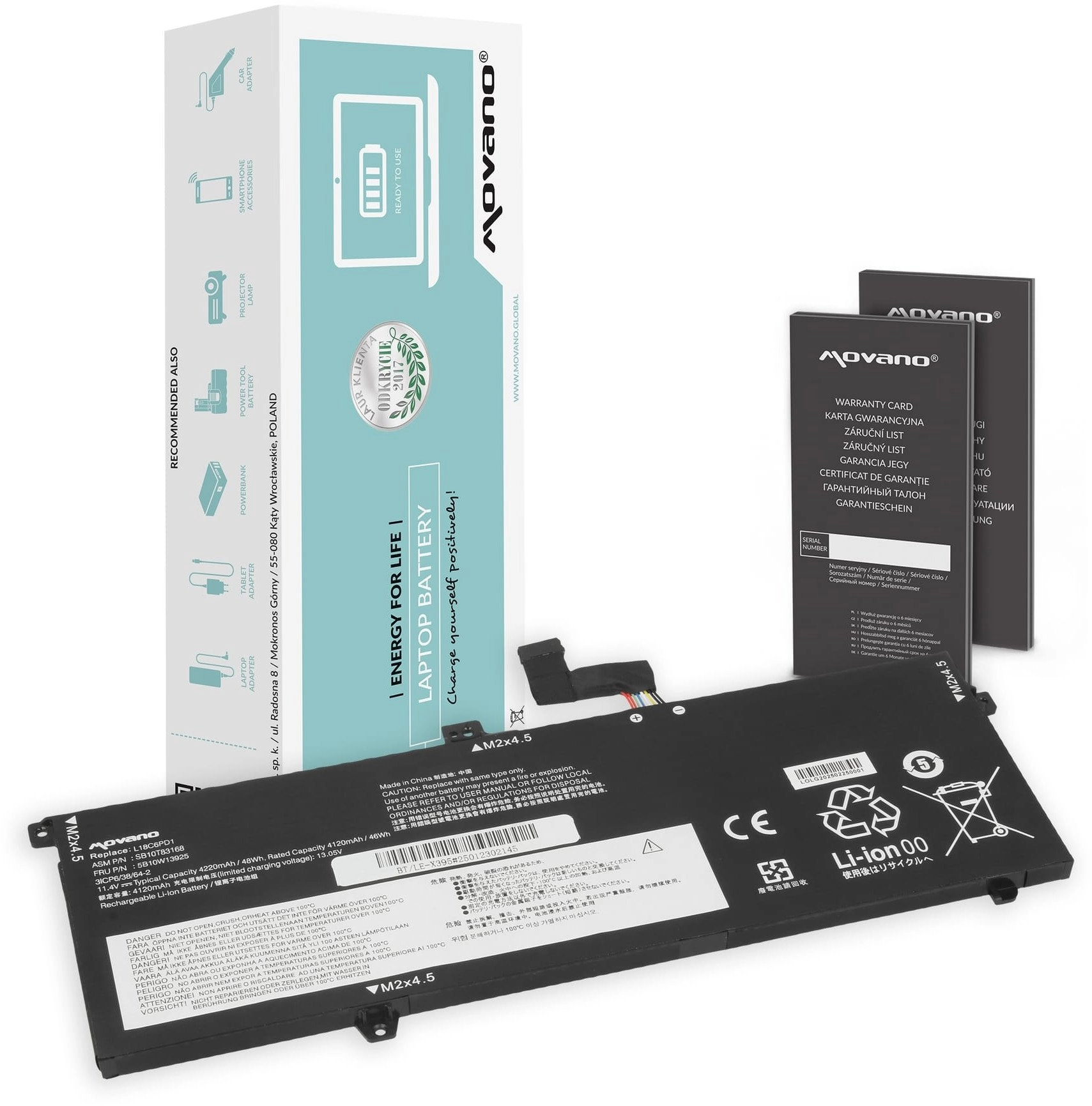 Bateria L18C6PD1 L18M6PD1 do Lenovo ThinkPad