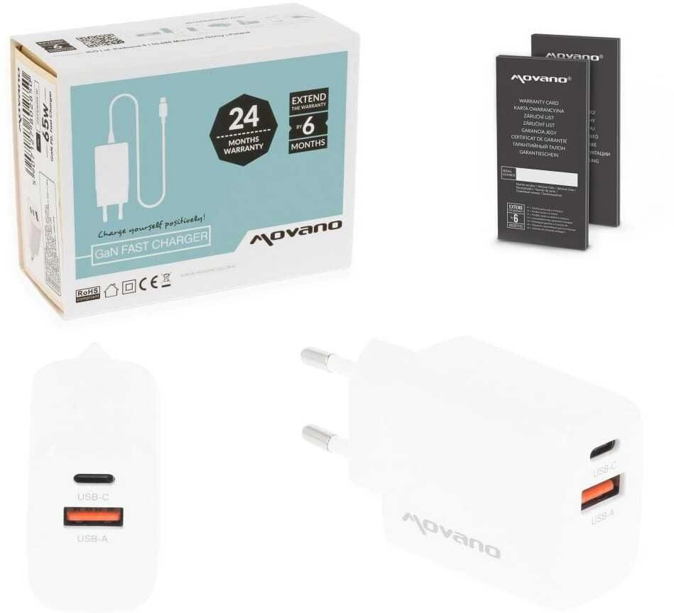 Ładowarka Movano GaN 20W USB-C PD
