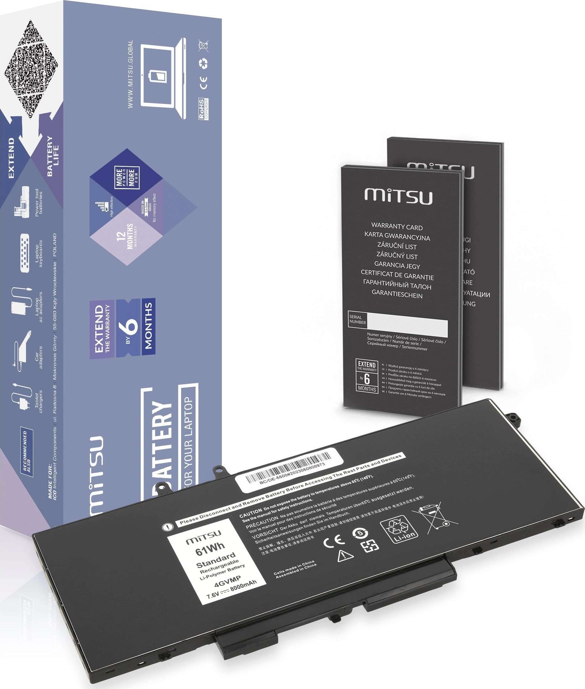 Bateria Movano Bateria 4GVMP do Dell