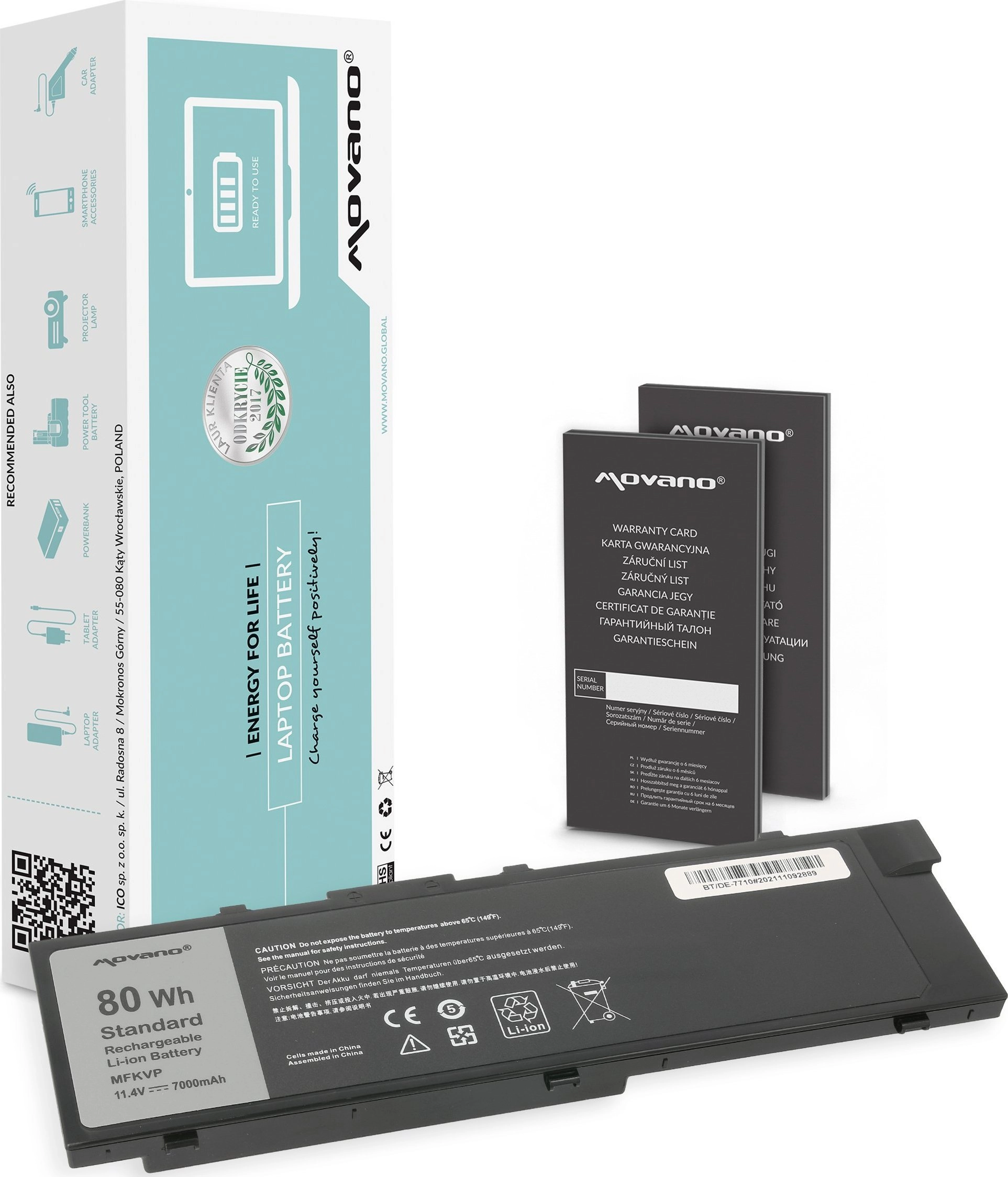 Bateria MFKVP do Dell Precision 15