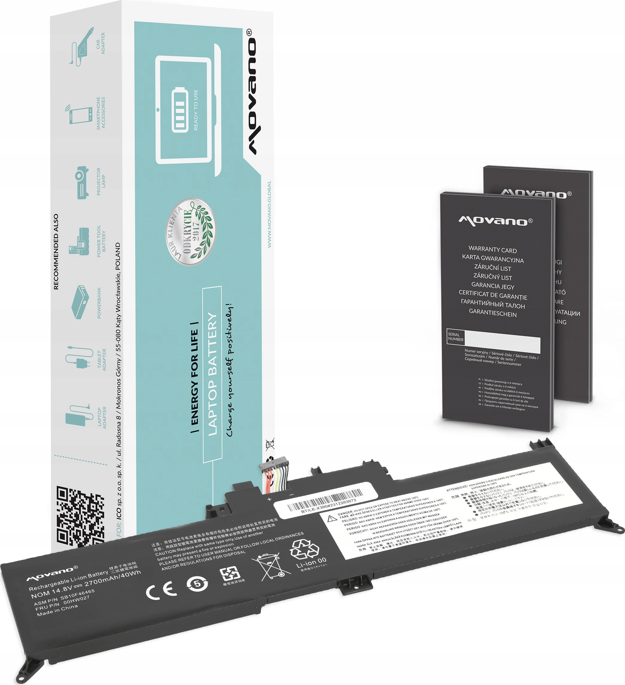 Bateria 00HW027 01AV434 do Lenovo ThinkPad