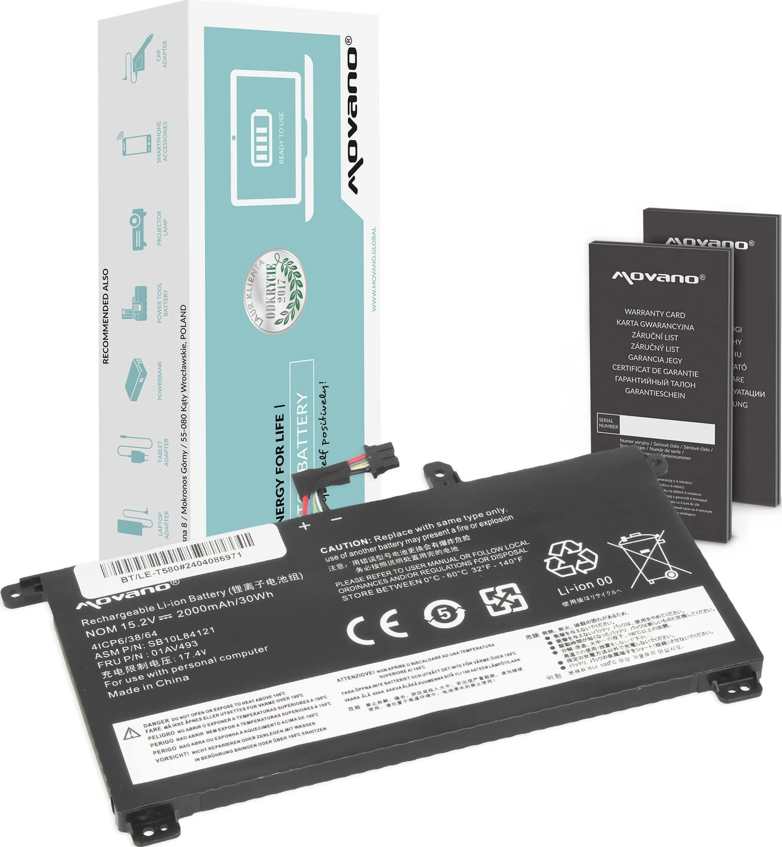 Bateria 01AV493 do Lenovo ThinkPad T570