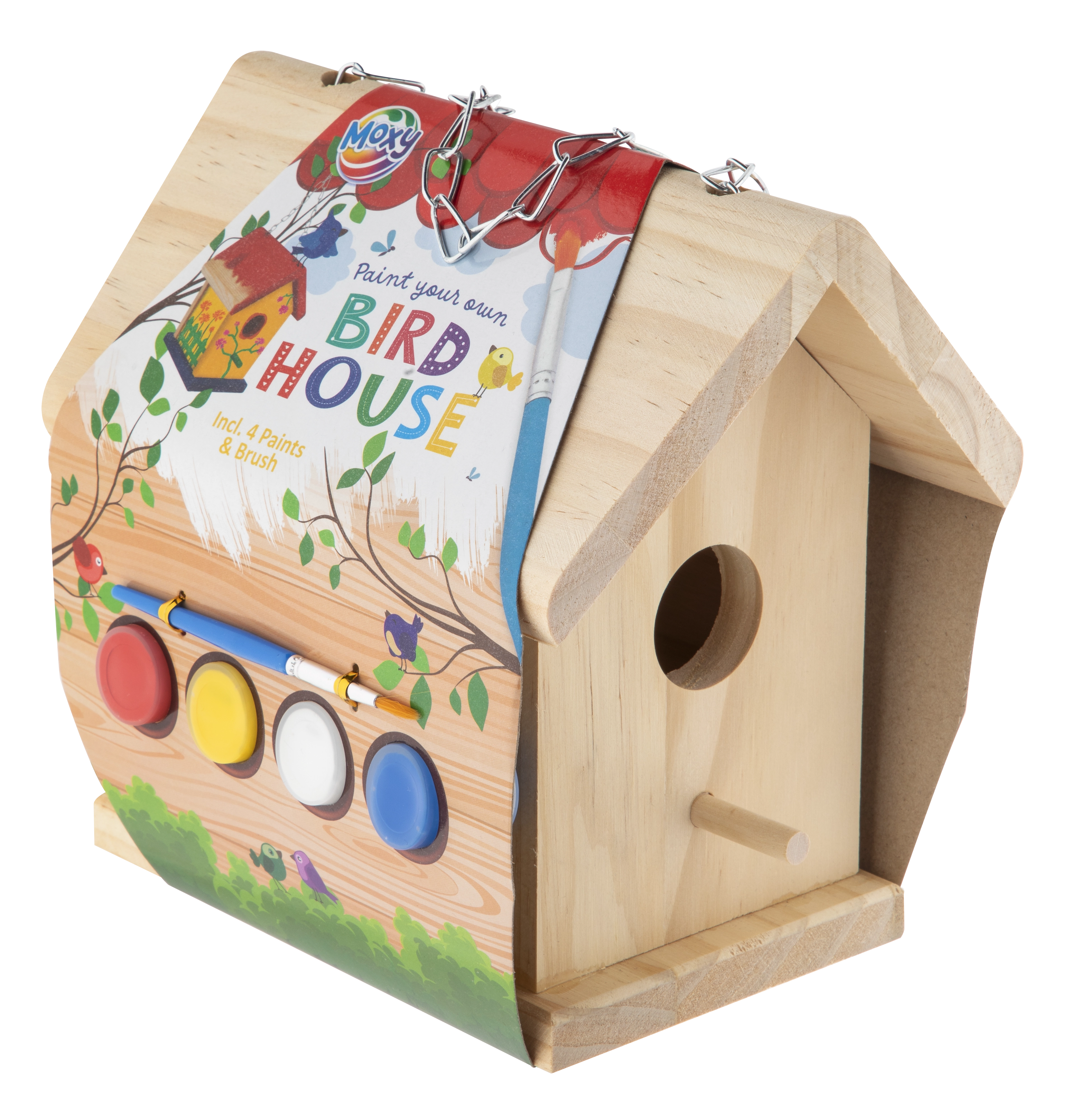 Moxy - Birdhouse wood incl. 4