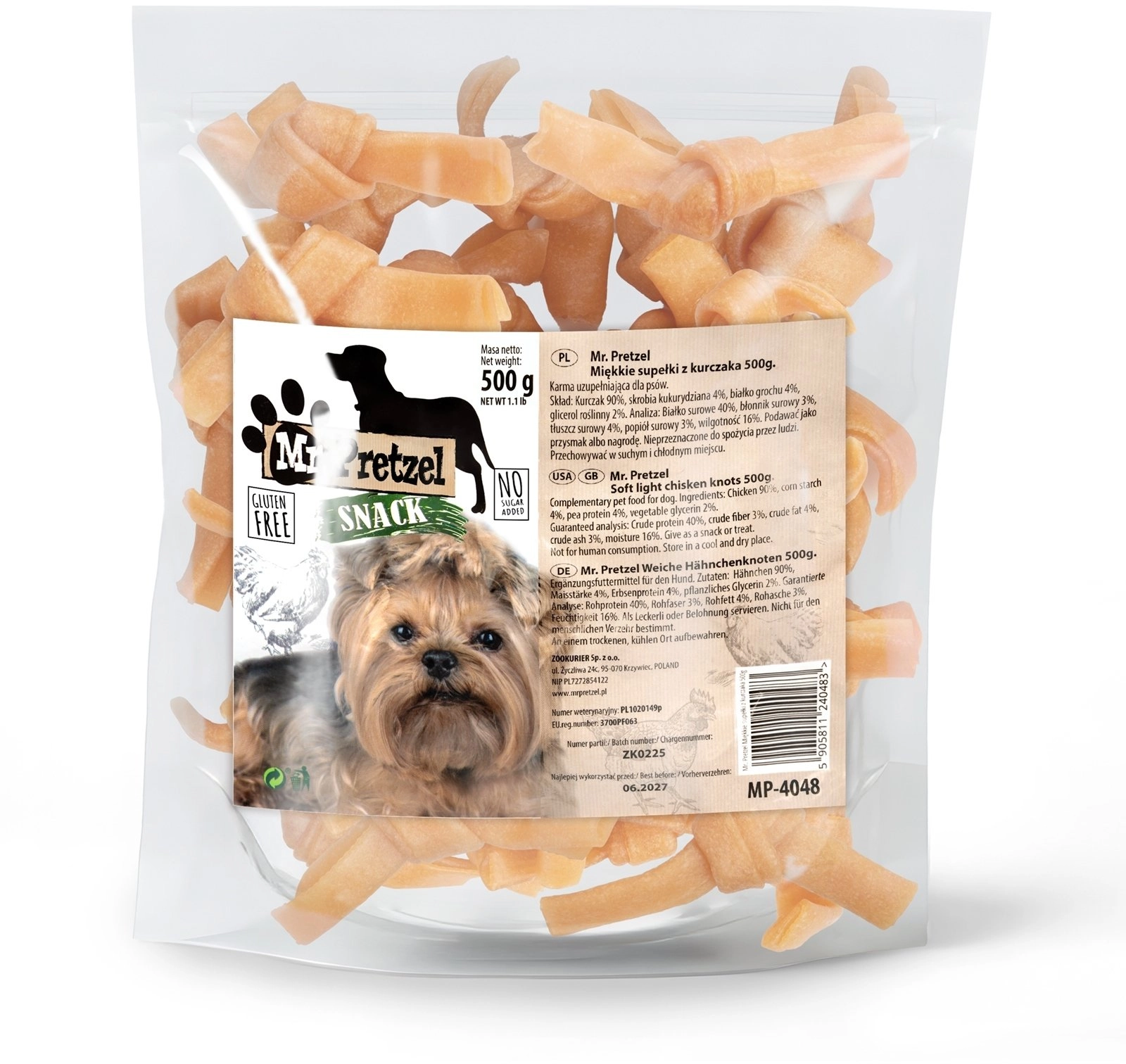 Mr. Pretzel Soft chicken knots 500g