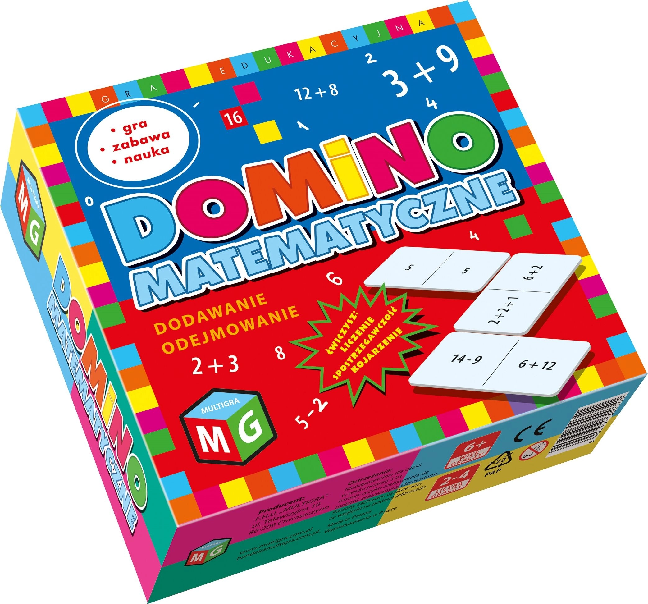 Multigame Mathematical dominoes Addition and subtraction
