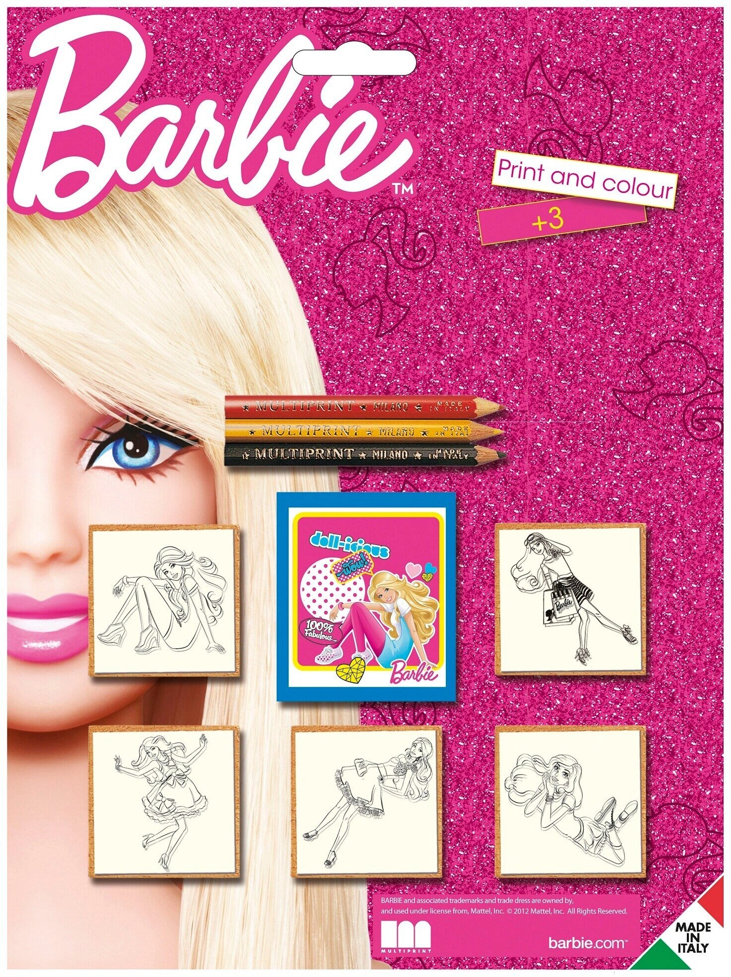 Multiprint STAMPS BLISTER OF 5 BARBIE