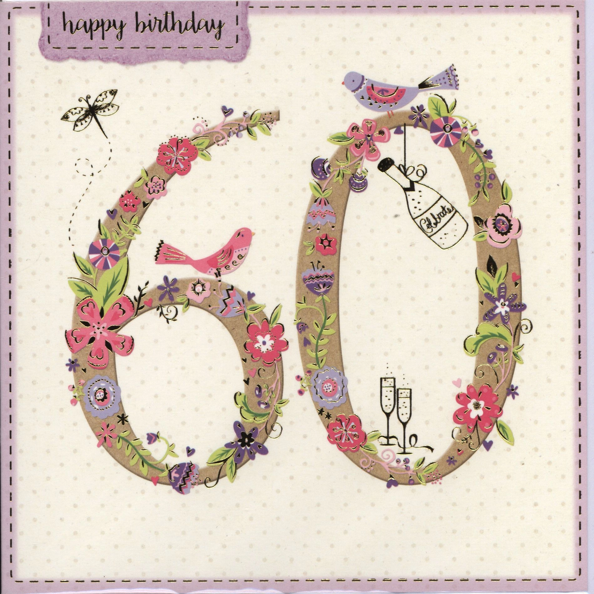 Museums Galleries Kwadrat Birthday Card 60
