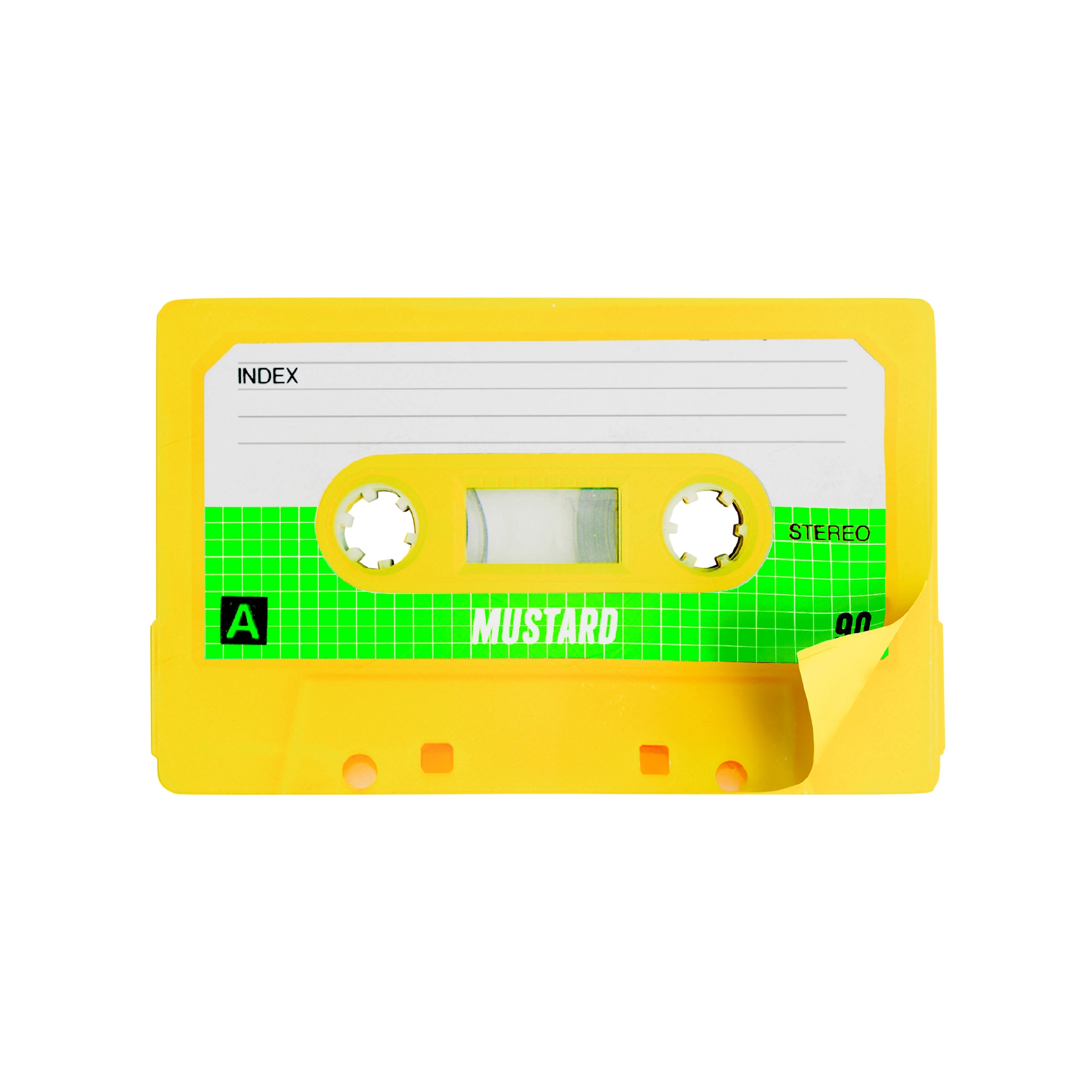 Mustard - Cassette Sticky Notes -