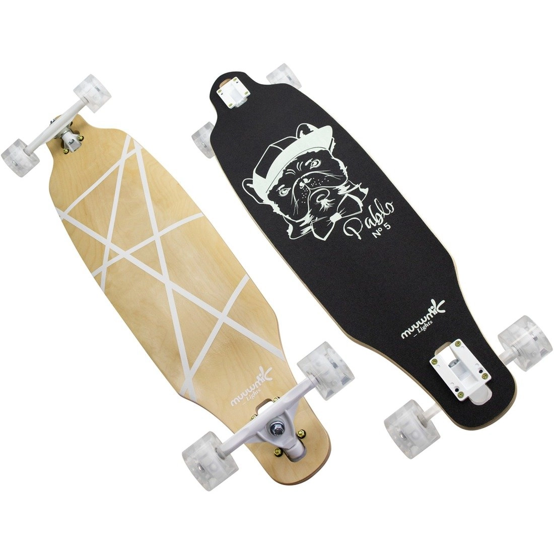 Muuwmi Lights Longboard GLOW ABEC 7