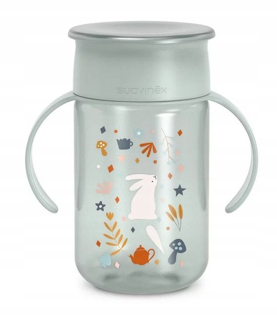 SUAVINEX - 402793-TRAINING MUG 360* 340ML/SILLPILL/12M+/MINT/WONDERLAND
