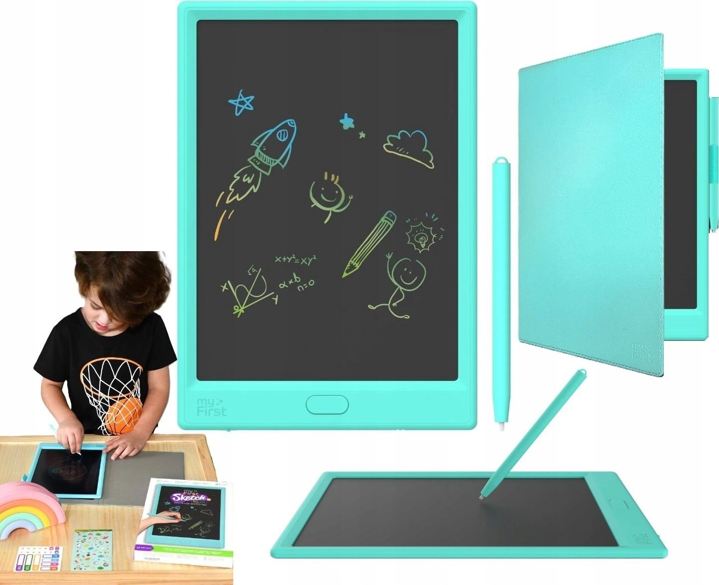 Digital drawing tablet for kids (blue)