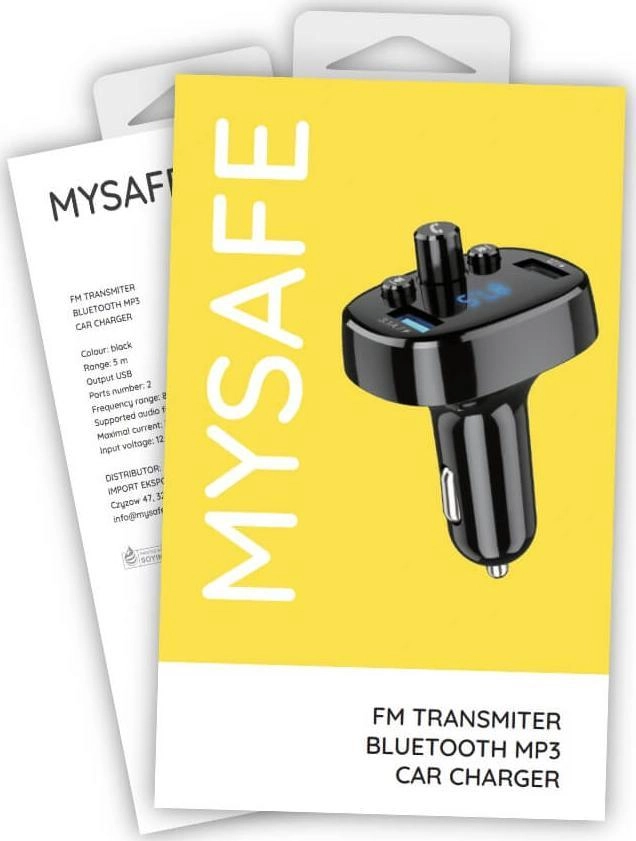 Transmiter FM Mysafe MYSAFE TRANSMITER ŁADOWARKA